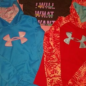 Under Armour Girls size Med lot of 3